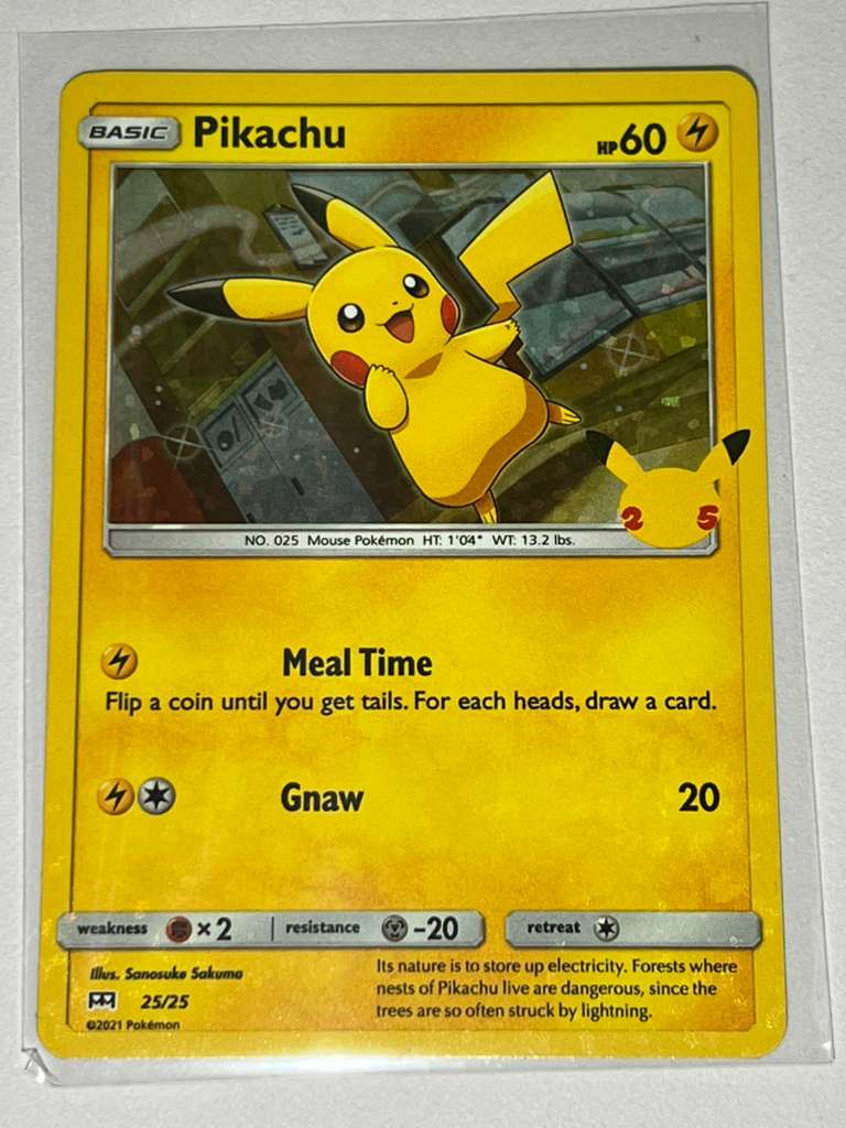 2021  (Holo) Pokemon McDonald's Collection Pikachu Promo 25/25
